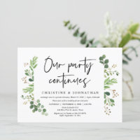 Our party continues, Wedding Elopement celebration