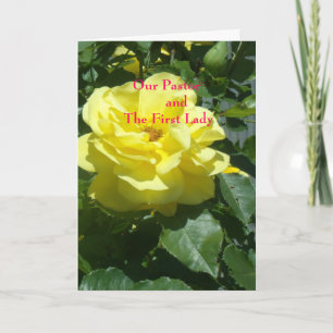 Our Pastor and the First Lady Thank You Card