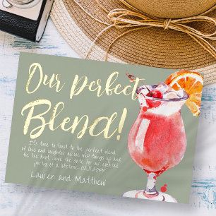 Our Perfect Blend Funny Cocktail Save the Date