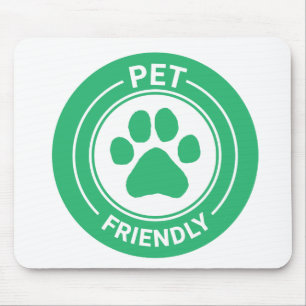 Our Pet Friendly Bestie Westie Drawn Paw - Green Mouse Pad