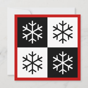 Our Pop Art Snowflakes Holiday Card