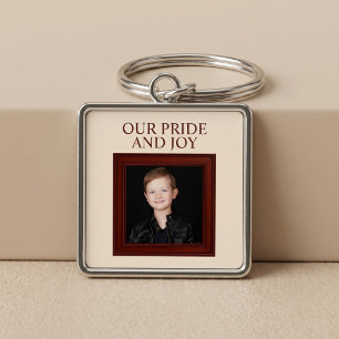Our Pride And Joy Personalised Child Photo Key Ring