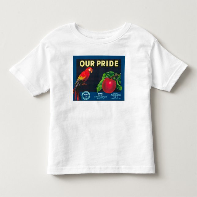 Our Pride Apple Label - Washington State Toddler T-Shirt (Front)