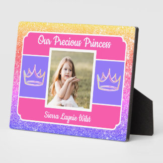 Our Princess photo Tabletop Plaque with Easel