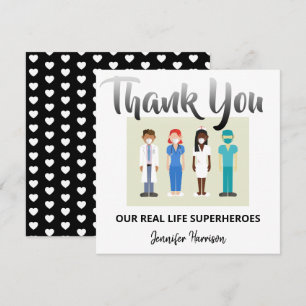 Our Real Life Superheroes Appreciation Thank You Card