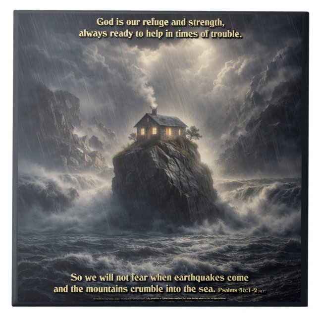 Our refuge & strength tile (Front)