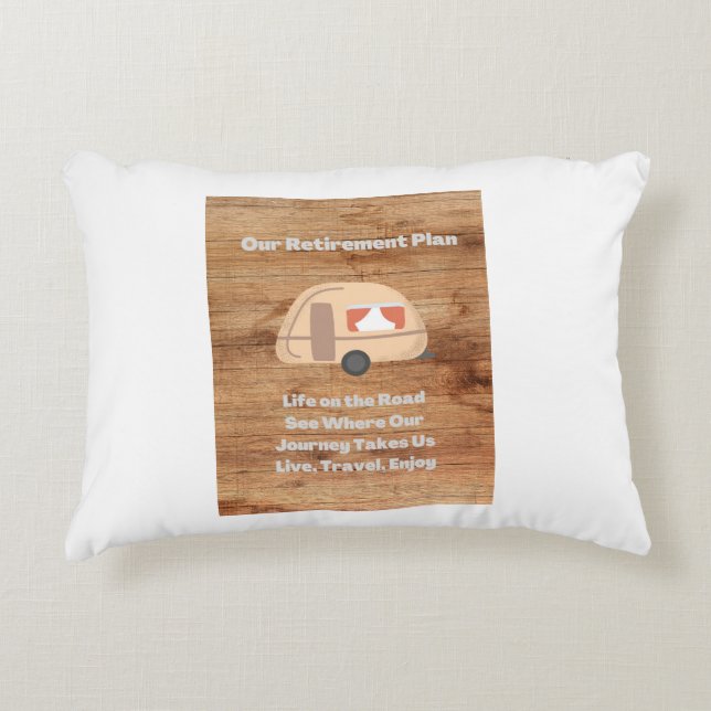 Our Retirement Plan Decorative Cushion (Front)
