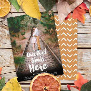  Our road start here script photo engagement Announcement