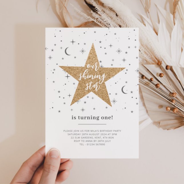 Our Shining Star Birthday Invitation (Creator Uploaded)