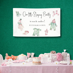 Our sleeping beauty baby shower banner