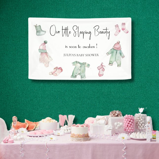 Our sleeping beauty  baby shower  banner (Creator Uploaded)