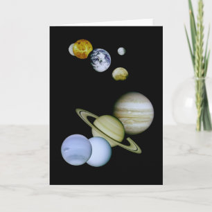Our Solar System Astronomy Greeting Card