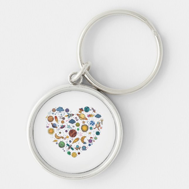 Our Solar System planet, Science Education Space k Key Ring (Front)