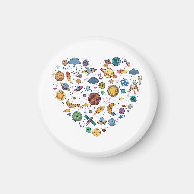 Our Solar System planet, Science Education Space k Magnet (Front)