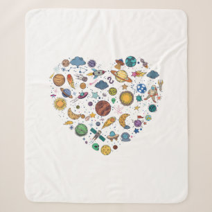 Our Solar System planet, Science Education Space k Sherpa Blanket