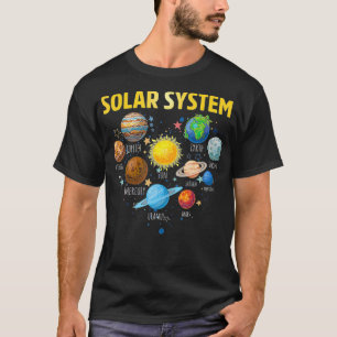 Our Solar System planet Science Education Space ki T-Shirt