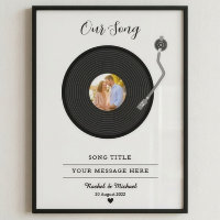Our Song Custom Couple Photo Anniversary Gift