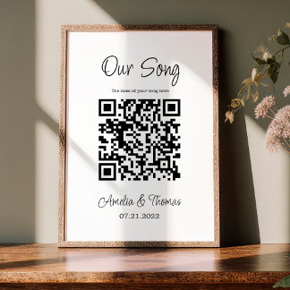 Our Song QR Code | Personalized Keepsake Poster