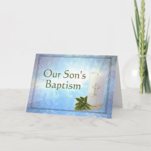Our Son's Baptism Card