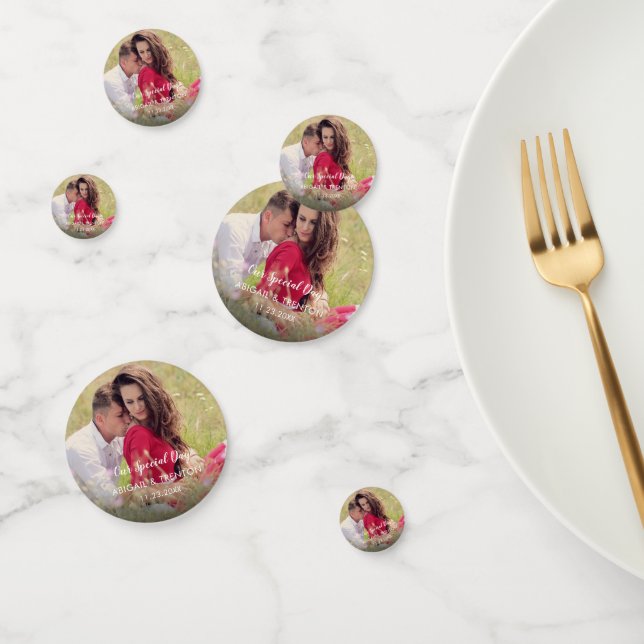 Our Special Day Wedding Photo Confetti (Group)