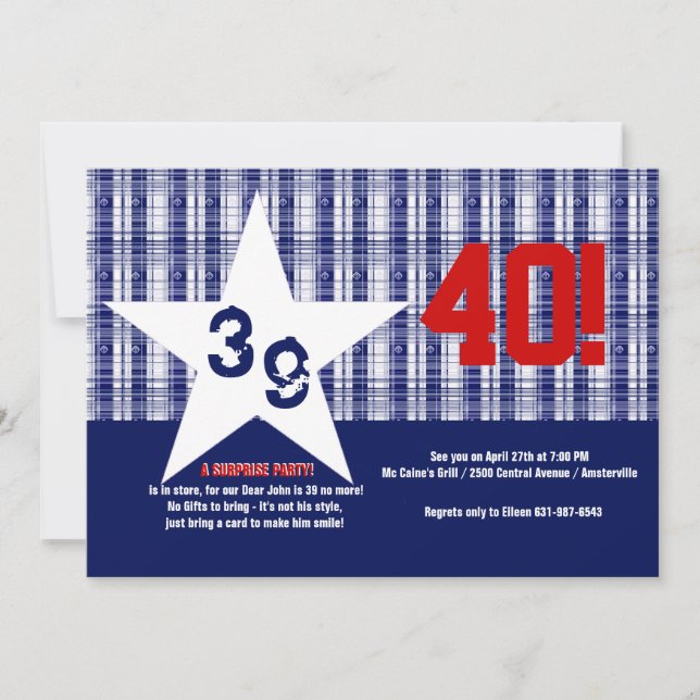 Our Star Birthday Party Invitation (Front)