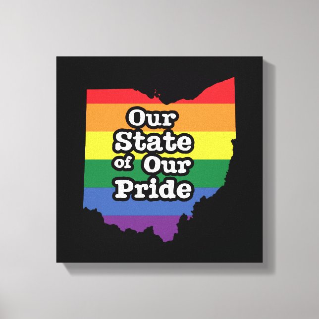 Our State of Our Pride | Ohio Canvas Print (Front)