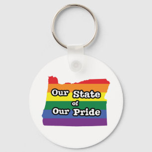 Our State of Our Pride Oregon Key Ring