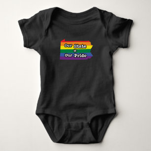 Our State of Our Pride   Pennsylvania Baby Bodysuit