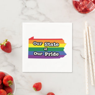 Our State of Our Pride Pennsylvania Napkin