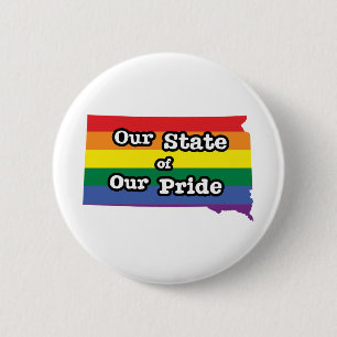 Our State of Our Pride   South Dakota 6 Cm Round Badge