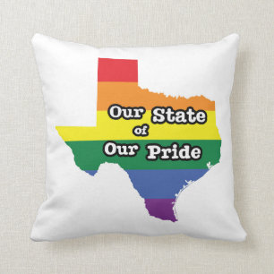 Our State of Our Pride   Texas Cushion