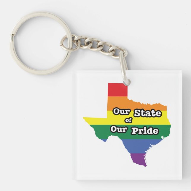 Our State of Our Pride | Texas Key Ring (Front)