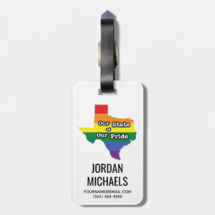 Our State of Our Pride   Texas Luggage Tag