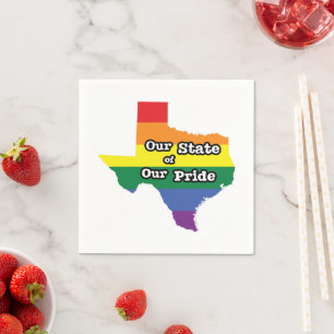 Our State of Our Pride Texas Napkin