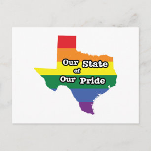Our State of Our Pride Texas Postcard