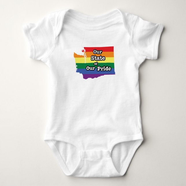 Our State of Our Pride | Washington Baby Bodysuit (Front)