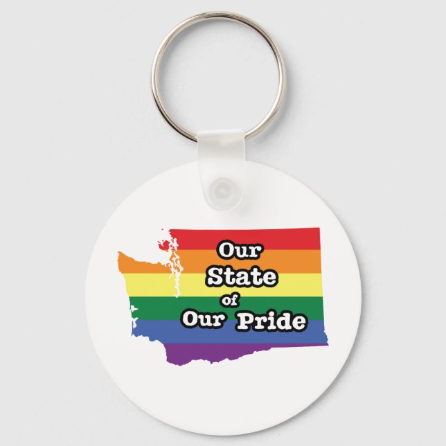 Our State of Our Pride | Washington Key Ring (Front)