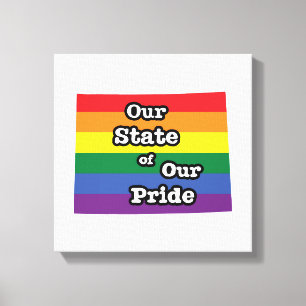 Our State of Our Pride   Wyoming Canvas Print