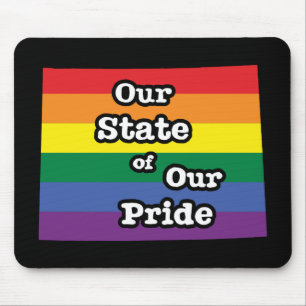 Our State of Our Pride   Wyoming Mouse Pad