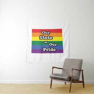 Our State of Our Pride Wyoming Tapestry