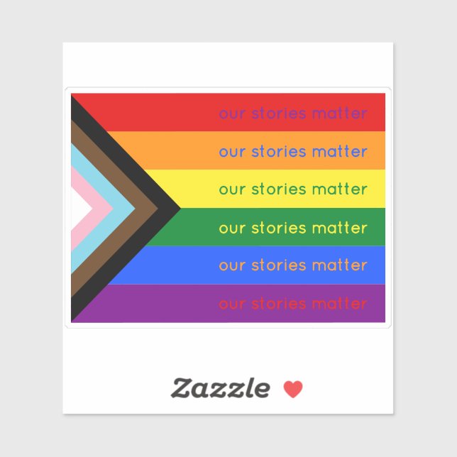 Our Stories Matter Gay Pride Intersection Rainbow (Sheet)