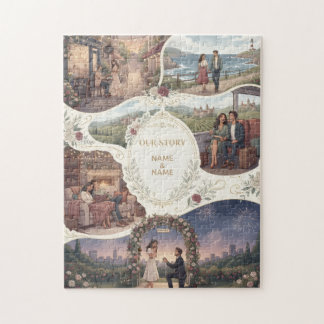 Our Story in Pieces Marriage Proposal Jigsaw Puzzle
