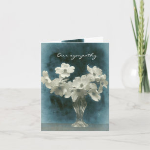 Our Sympathy: Dogwood Blossoms Large and Small Card