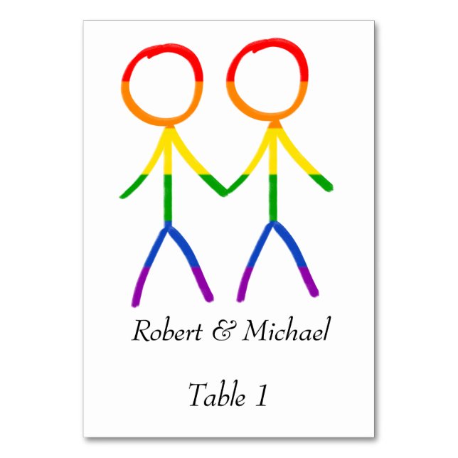 Our Table Number (Front)