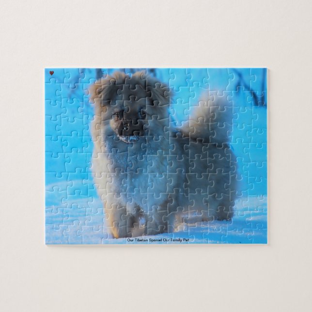 Our Tibetan Spaniel Our Family Pet Jigsaw Puzzle (Horizontal)