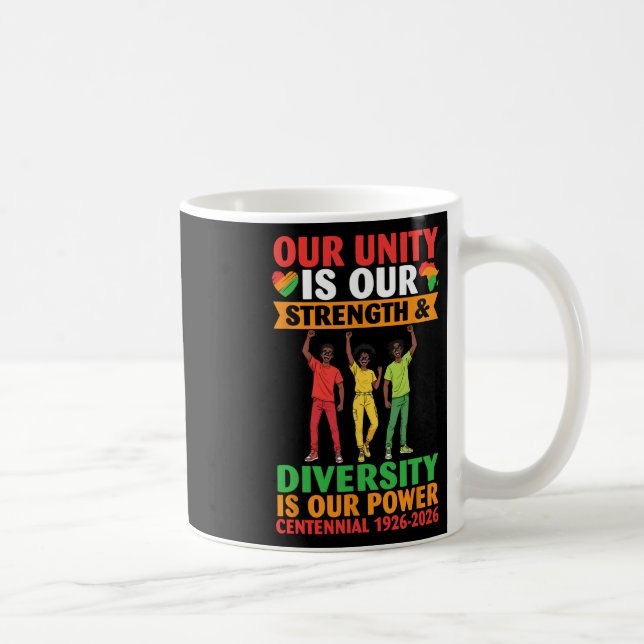 Our Unity Is Strength Diversity Power Centennial 1 Coffee Mug (Right)