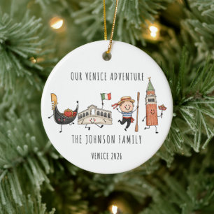 Our Venice Adventure Family Ornament
