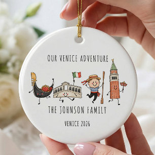 Our Venice Adventure Family Ornament
