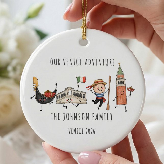 Our Venice Adventure Family Ornament (Creator Uploaded)