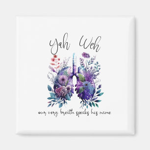 Our Very Breath Speaks His Name Yhwh Christian Rel Magnet